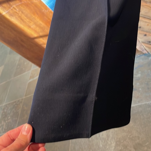 NWT, Tory, Burch size 8 navy blue wool blend Gerald Pants - Picture 5 of 9